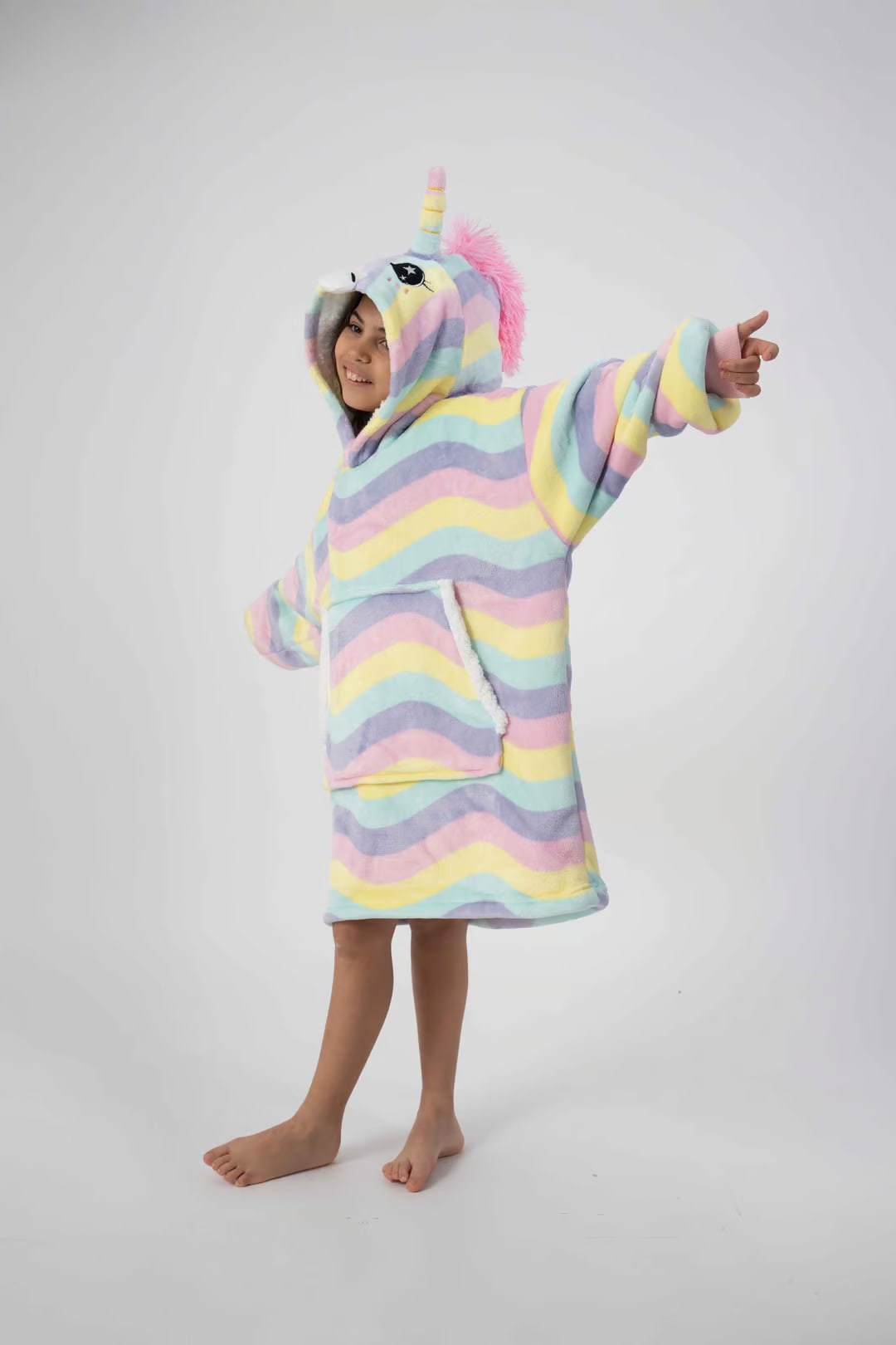 סהרה הודיז ילדים - חד קרן פסים צבעוניים