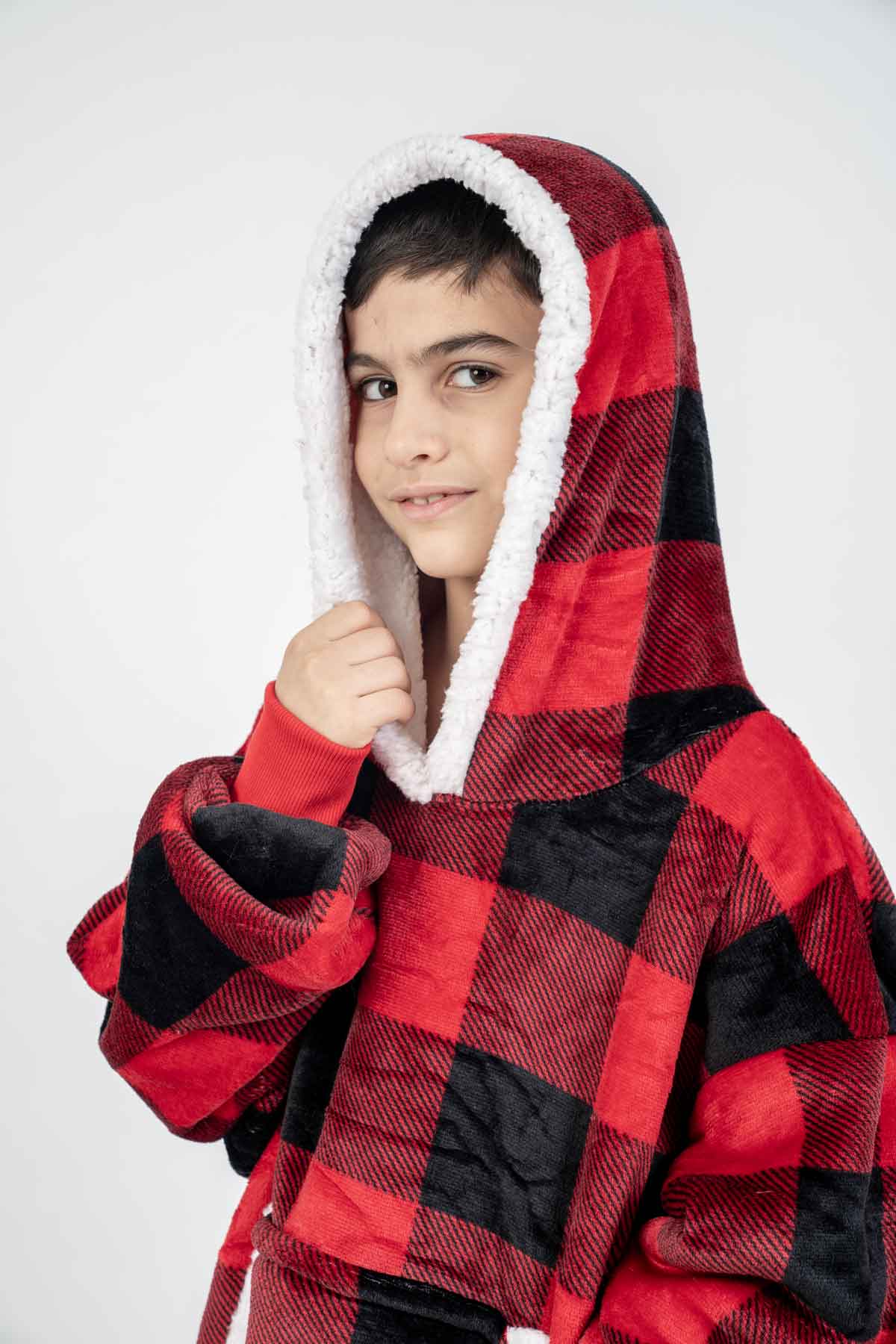 סהרה הודיז ילדים - אדום משבצות